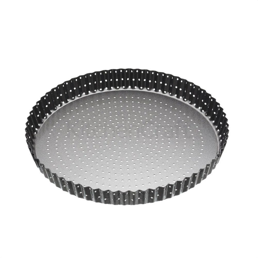 Masterclass Non-Stick Crusty Bake Fluted Round Flan/Quiche Tin 28cm 3 Masterclass Non-Stick Crusty Bake Fluted Round Flan/Quiche Tin 28cm