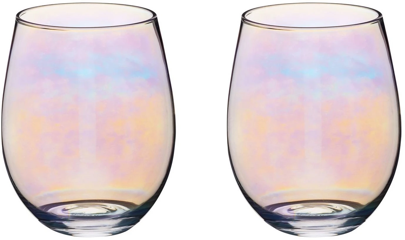 Barcraft Lustre Glass Tumblers Set Of 2 600ml 3 Barcraft Lustre Glass Tumblers Set Of 2 600ml