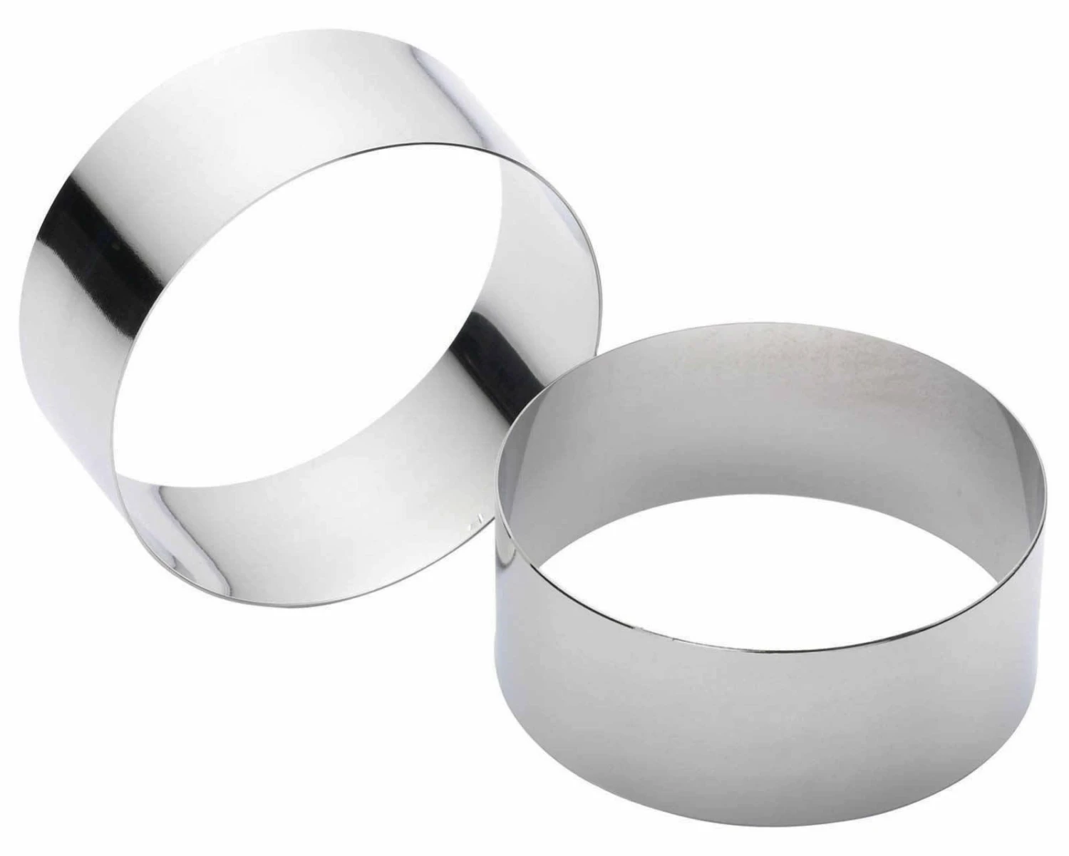 KitchenCraft Stainless Steel Large Cooking Ring 9cm Set Of 2 3 KitchenCraft Stainless Steel Large Cooking Ring 9cm Set Of 2