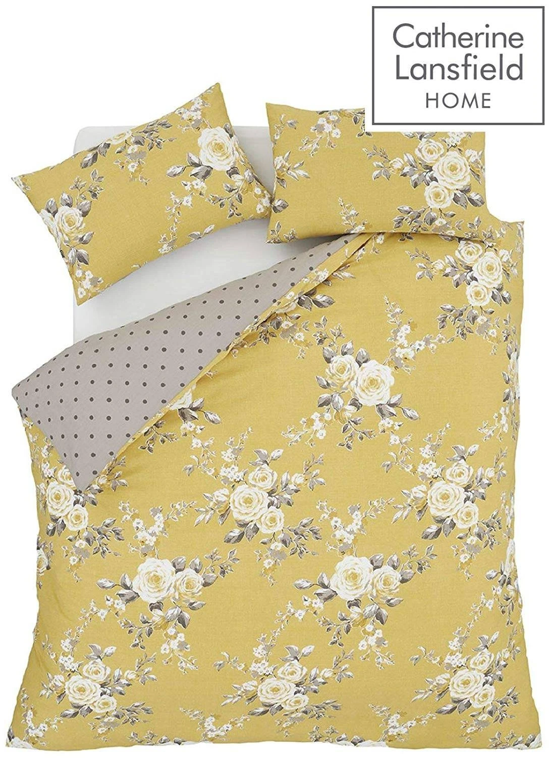 Catherine Lansfield Canterbury Ochre Quilt Set 5 Catherine Lansfield Canterbury Ochre Quilt Set - Image 3