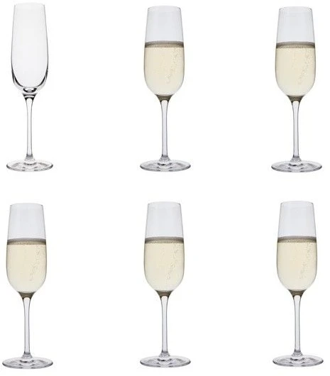 Dartington Champagne Flute Set Of 6 3 Dartington Champagne Flute Set Of 6