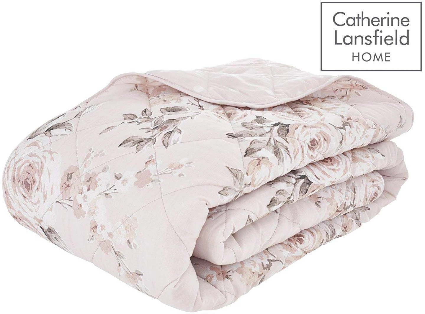 Catherine Lansfield Canterbury Blush Bedspread 4 Catherine Lansfield Canterbury Blush Bedspread - Image 2