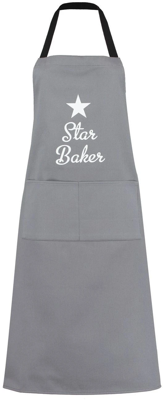 Star Baker Apron Grey 3 Star Baker Apron Grey