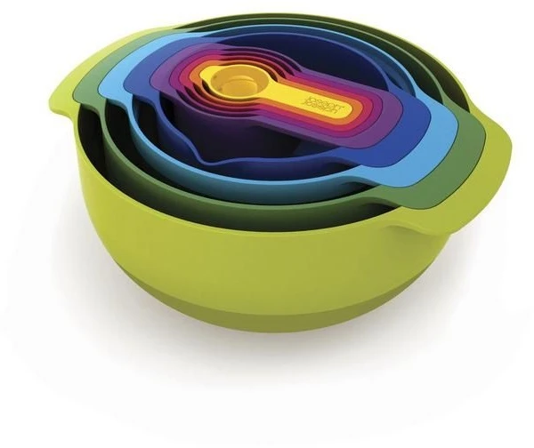 Joseph Joseph Multi Coloured Nest 9 Plus Bowl Set 3 Joseph Joseph Multi Coloured Nest 9 Plus Bowl Set