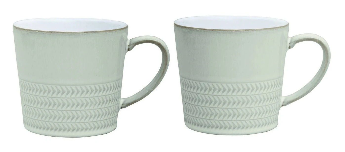 Denby Natural Canvas Textured Large Mug Set Of 2 400Ml 3 Denby Natural Canvas Textured Large Mug Set Of 2 400Ml