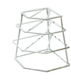 Delfinware 4 Tier Plate Stacker White