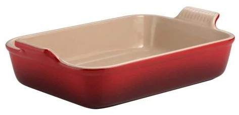 Le Creuset Heritage Deep Rectangular Dish Cerise 3 Le Creuset Heritage Deep Rectangular Dish Cerise