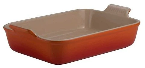 Le Creuset Heritage Deep Rectangular Dish Volcanic 3 Le Creuset Heritage Deep Rectangular Dish Volcanic