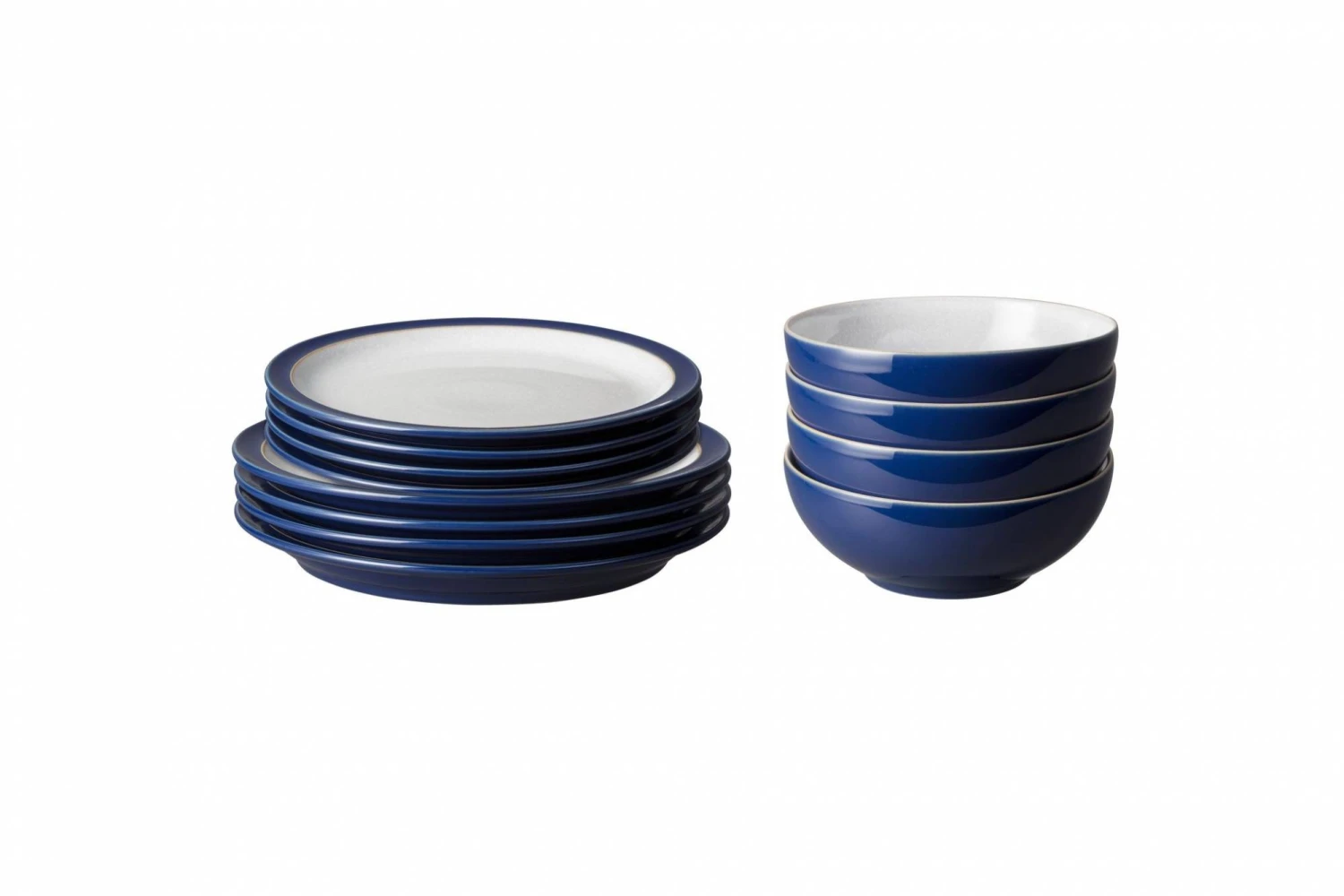 Denby Elements 12 Piece Dinner Set Dark Blue 4 Denby Elements 12 Piece Dinner Set Dark Blue - Image 2