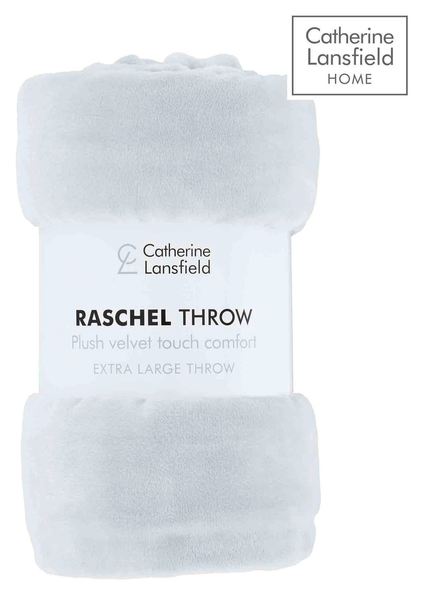 Catherine Lansfield Raschel Velvet Touch Throw Silver 4 Catherine Lansfield Raschel Velvet Touch Throw Silver - Image 2
