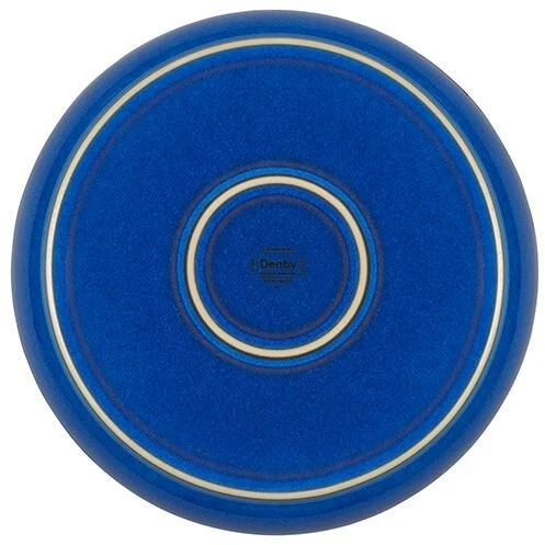 Denby Imperial Blue Coupe Dinner Plate 5 Denby Imperial Blue Coupe Dinner Plate - Image 3