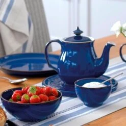 Denby Imperial Blue 12 Piece Coupe Set 7 Denby Imperial Blue 12 Piece Coupe Set -Home Furnishing Store 35668 14828