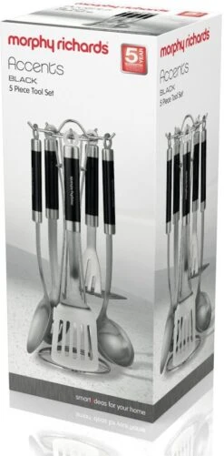 Morphy Richards Accents 5 Piece Tool Set Black -Home Furnishing Store 42715 7909