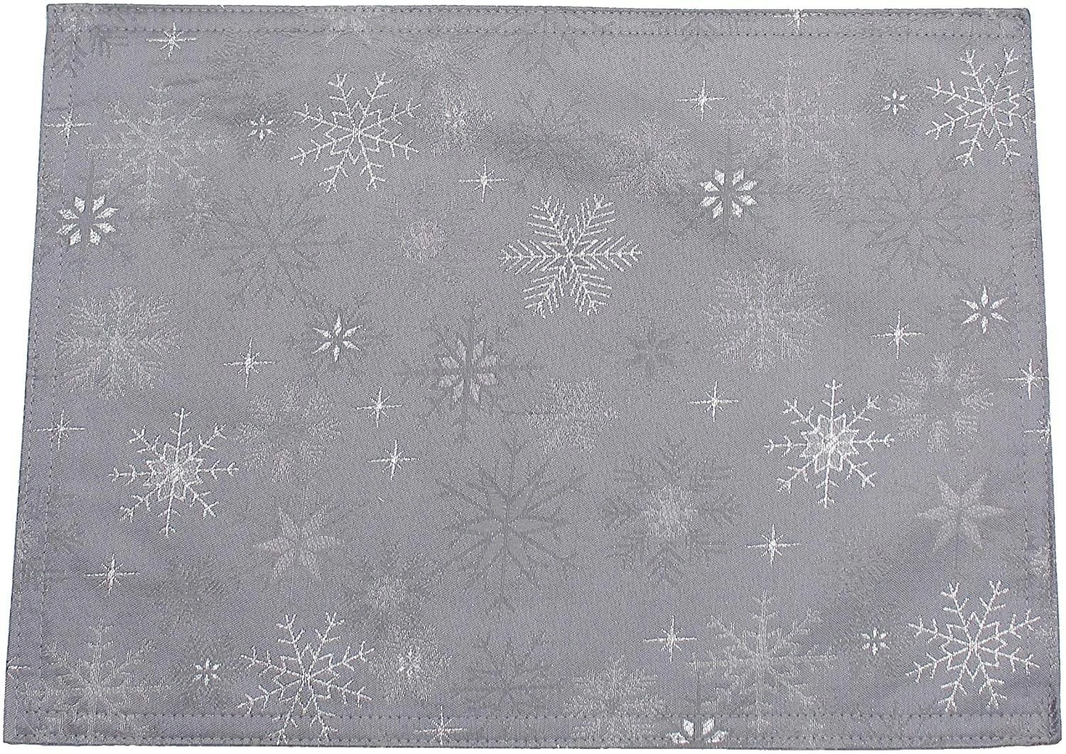 Peggy Wilkins Snow Crystal 67 X 100 Tablecloth Grey 3 Peggy Wilkins Snow Crystal 67 X 100 Tablecloth Grey
