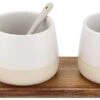 Ladelle Host Bowl And Paddle Serve Set White -Home Furnishing Store 45717 4053