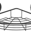 Showerdrape Suctionloc Corner Basket Black 2 Showerdrape Suctionloc Corner Basket Black -Home Furnishing Store 46795 2543