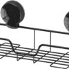Showerdrape Suctionloc Rectangular Basket Black 2 Showerdrape Suctionloc Rectangular Basket Black -Home Furnishing Store 46796 2542