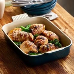 Le Creuset Heritage Deep Rectangular Dish 26cm Deep Teal -Home Furnishing Store 49014 36499