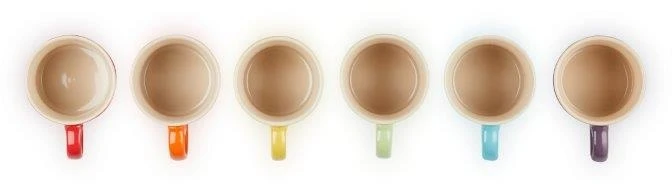 Le Creuset Set Of 6 Rainbow Espresso Mug 3 Le Creuset Set Of 6 Rainbow Espresso Mug