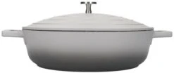 Masterclass Cast Aluminium Shallow Casserole Dish 28cm Grey