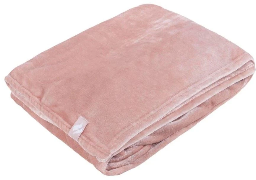 Heat Holder Fleece Blanket/Throw - Dusky Pink 3 Heat Holder Fleece Blanket/Throw - Dusky Pink