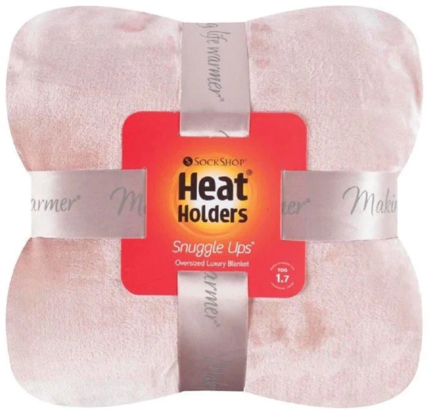 Heat Holder Fleece Blanket/Throw - Dusky Pink 4 Heat Holder Fleece Blanket/Throw - Dusky Pink - Image 2