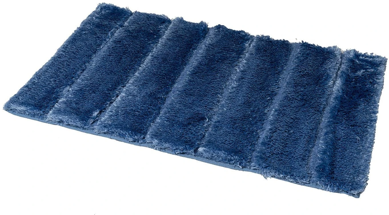 Showerdrape Indulgence Bath Mat Blue 3 Showerdrape Indulgence Bath Mat Blue