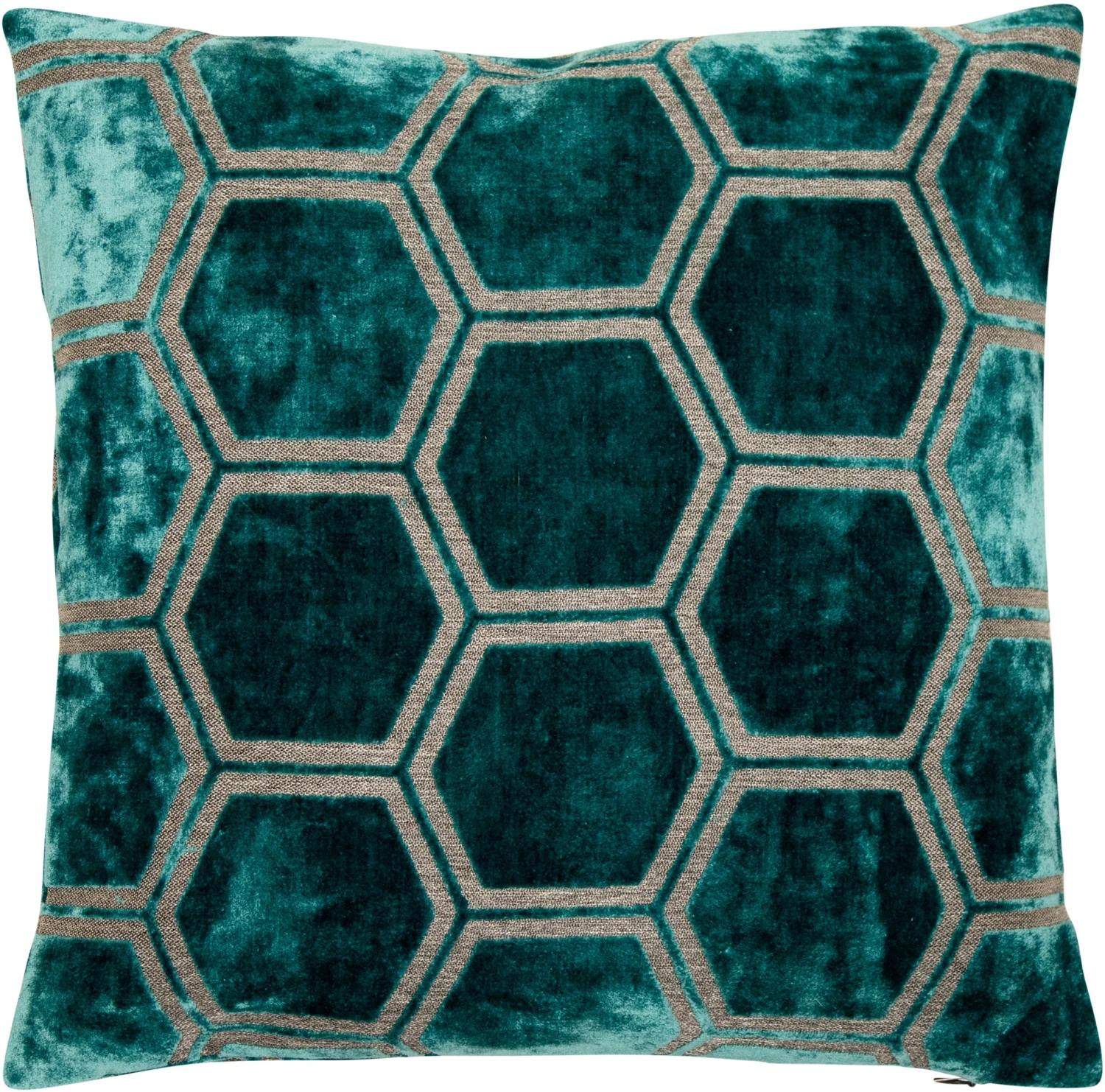 Malini Ivor Teal Cushion 56cm X 56cm 3 Malini Ivor Teal Cushion 56cm X 56cm