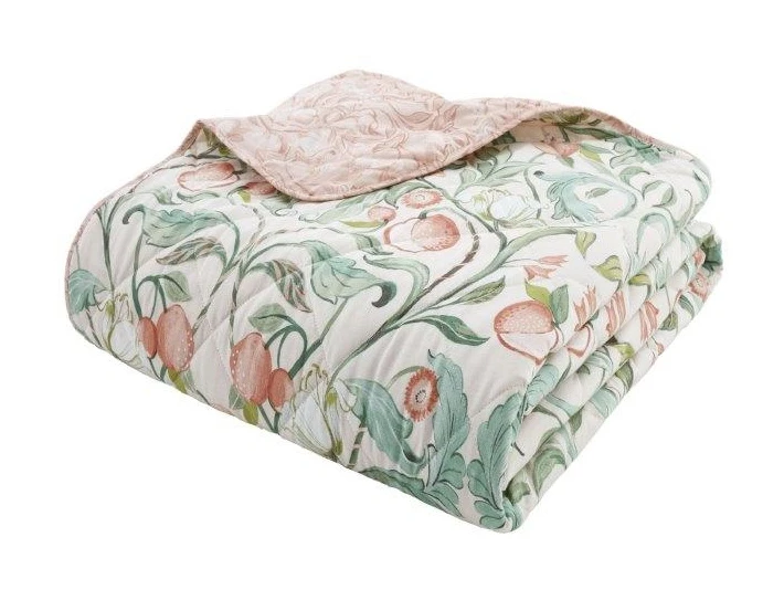 Catherine Lansfield Clarence Floral Bedspread 4 Catherine Lansfield Clarence Floral Bedspread - Image 2