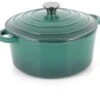 Simply Home Cast Iron Casserole Dish 22cm Emerald Green 1 Simply Home Cast Iron Casserole Dish 22cm Emerald Green -Home Furnishing Store 51477 29518