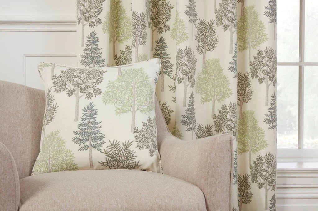 Sundour Coppice Green Filled Cushion 3 Sundour Coppice Green Filled Cushion