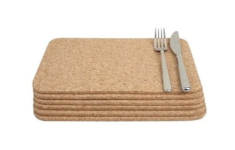 Rectangular Table Mats In Cork Set Of 6 3 Rectangular Table Mats In Cork Set Of 6
