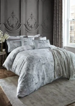 Laura Ashley Tregaron Silver Duvet Cover Set -Home Furnishing Store 54112 23802