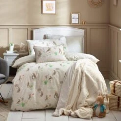 Classic Peter Rabbit Natural Duvet Cover Set 8 Classic Peter Rabbit Natural Duvet Cover Set -Home Furnishing Store 54253 23331