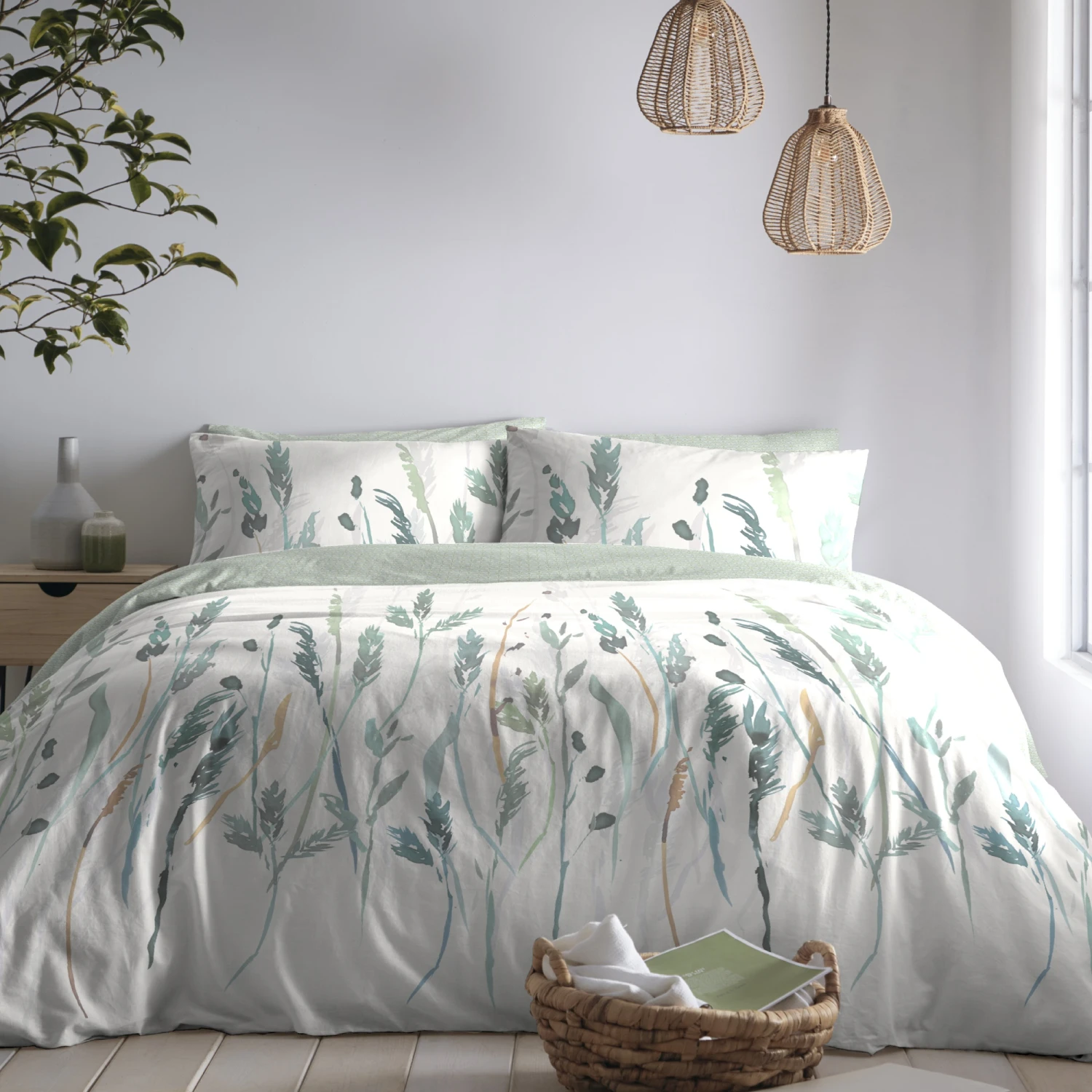 Appletree Prairie Eau De Nil Duvet Cover Set 3 Appletree Prairie Eau De Nil Duvet Cover Set