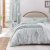 Sanderson Option Etchings & Roses Duck Egg Duvet Set 2 Sanderson Option Etchings & Roses Duck Egg Duvet Set -Home Furnishing Store 55538 39971
