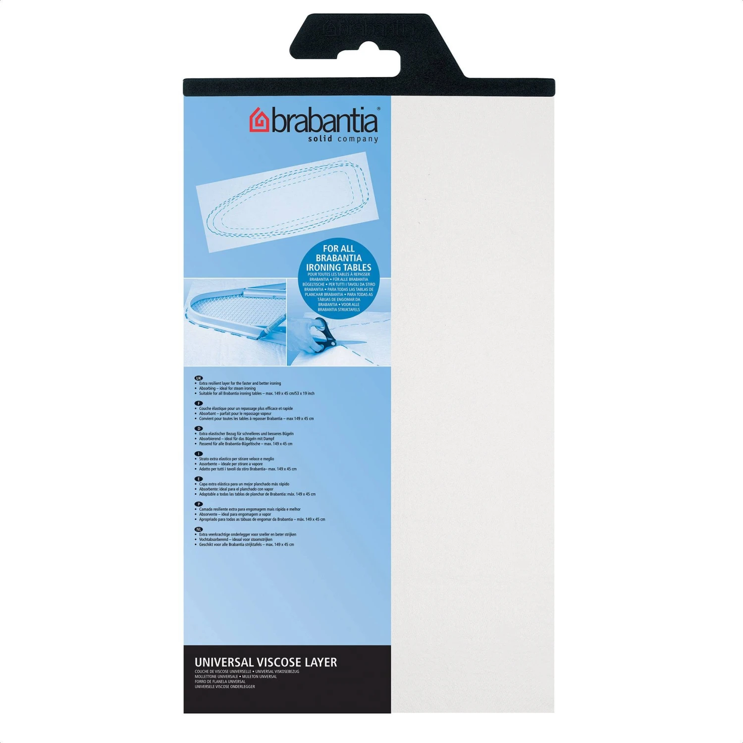 Brabantia 135cm X 49cm White Felt Pad 3 Brabantia 135cm X 49cm White Felt Pad