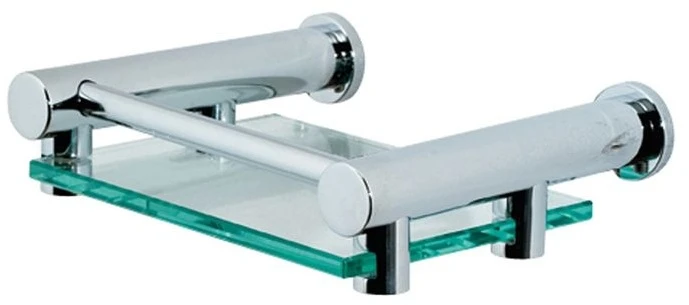 Showerdrape Infinity Glass Soap Dish - Chrome 3 Showerdrape Infinity Glass Soap Dish - Chrome